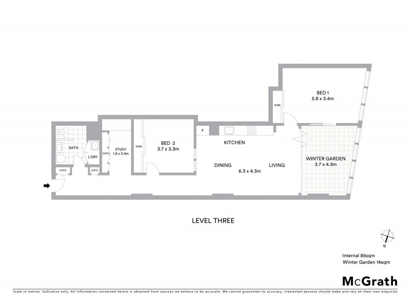 303/710 George Street, Sydney NSW 2000 Floorplan