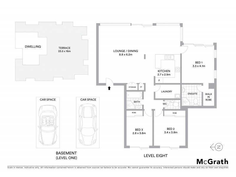 802/3 Orara Street, Waitara NSW 2077 Floorplan