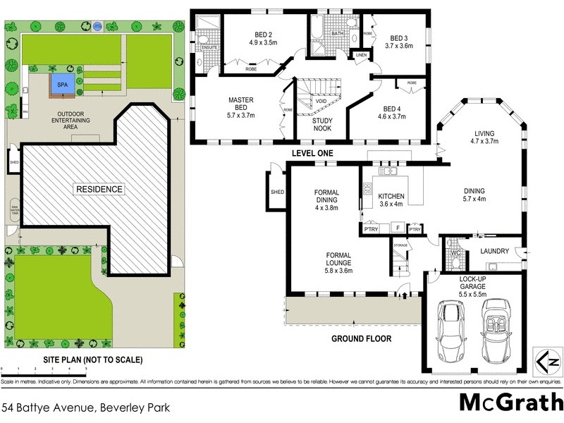 54 Battye Avenue, Beverley Park NSW 2217 Floorplan