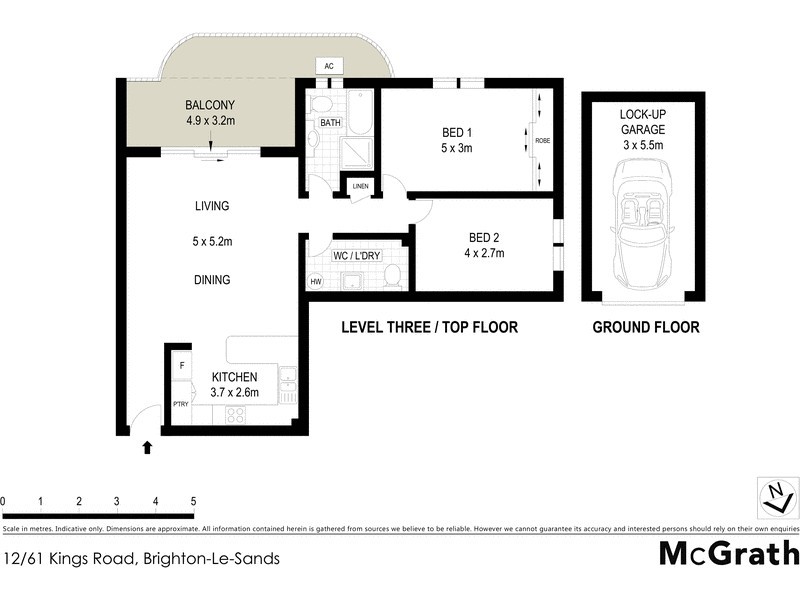 12/61 Kings Road, Brighton-le-sands NSW 2216 Floorplan