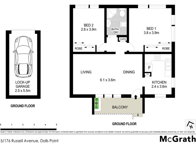 5/176 Russell Avenue, Dolls Point NSW 2219 Floorplan