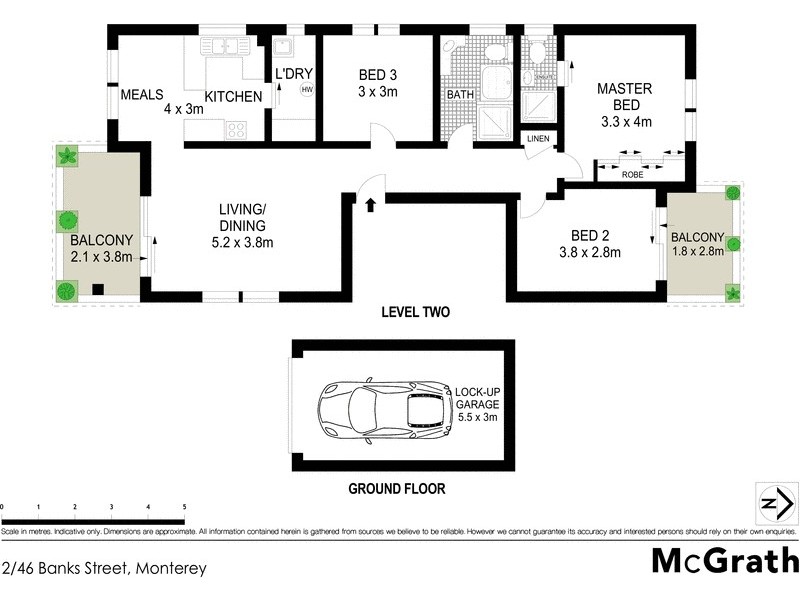 2/46 Banks Street, Monterey NSW 2217 Floorplan