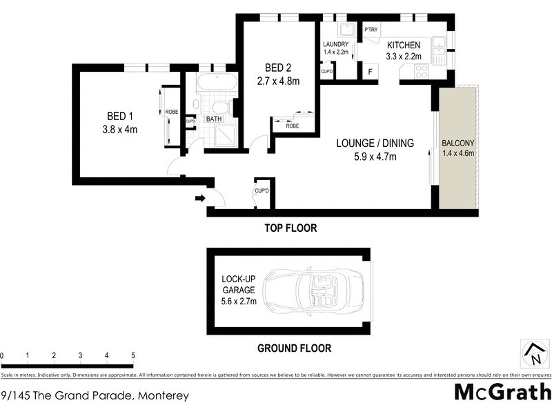 9/145 The Grand Parade, Monterey NSW 2217 Floorplan