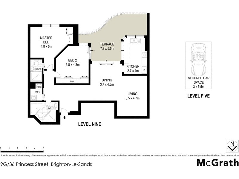 9G/36 Princess Street, Brighton-le-sands NSW 2216 Floorplan