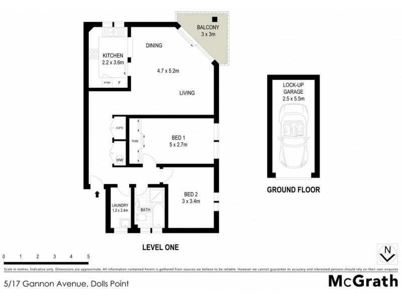5/17 Gannon Avenue, Dolls Point NSW 2219 Floorplan