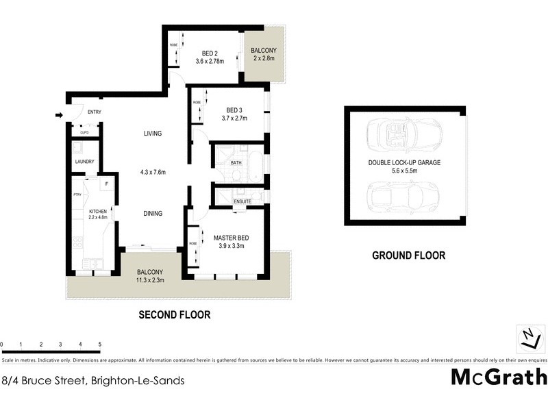 8/4 Bruce Street, Brighton-le-sands NSW 2216 Floorplan