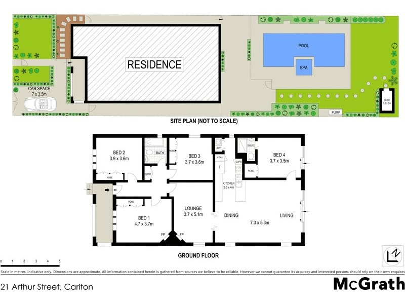 21 Arthur Street, Carlton NSW 2218 Floorplan