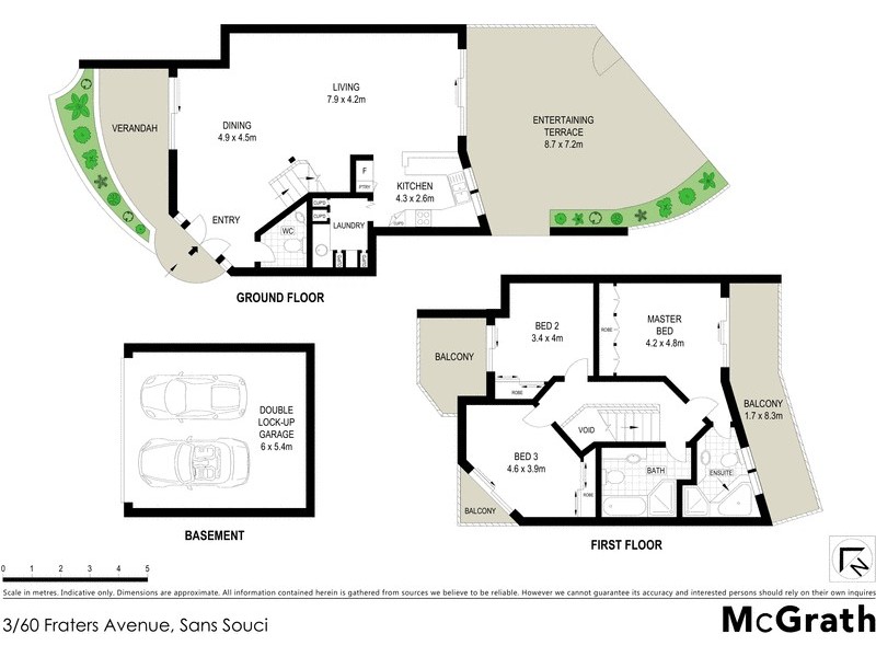 3/60 Fraters Avenue, Sans Souci NSW 2219 Floorplan