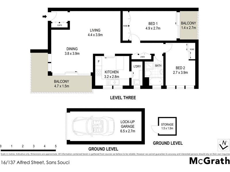 16/137 Alfred Street, Sans Souci NSW 2219 Floorplan
