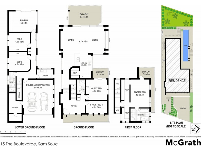 15 The Boulevarde, Sans Souci NSW 2219 Floorplan