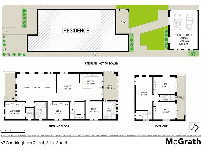 62 Sandringham Street, Sans Souci NSW 2219 Floorplan