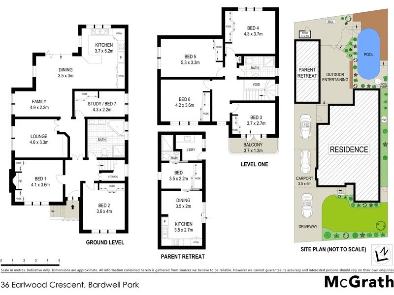 36 Earlwood Crescent, Bardwell Park NSW 2207 Floorplan