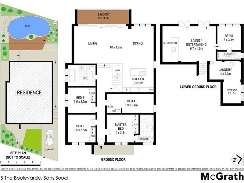 5 The Boulevarde, Sans Souci NSW 2219 Floorplan