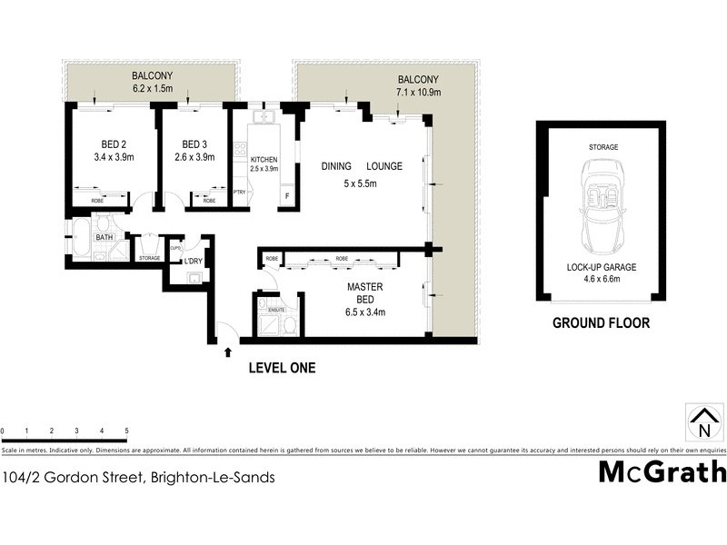 104/2 Gordon Street, Brighton-le-sands NSW 2216 Floorplan