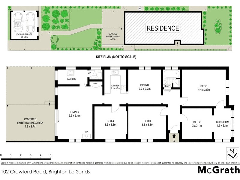 102 Crawford Road, Brighton-le-sands NSW 2216 Floorplan