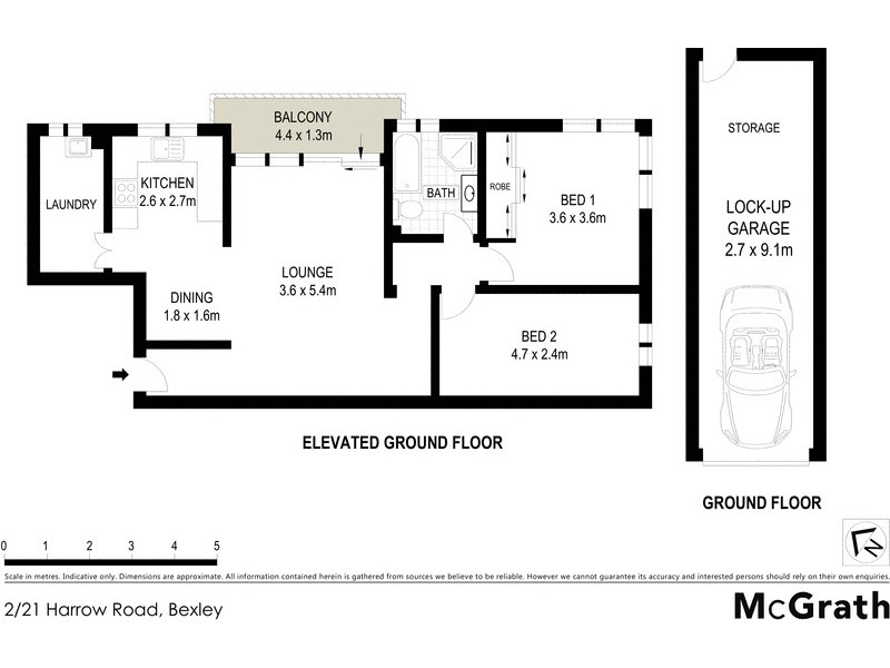 2/21 Harrow Road, Bexley NSW 2207 Floorplan