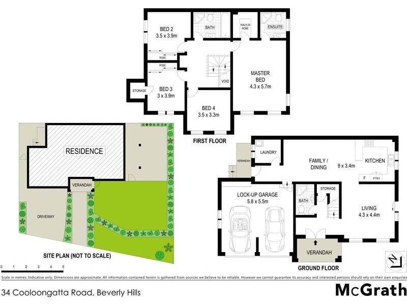 34 Cooloongatta Road, Beverly Hills NSW 2209 Floorplan