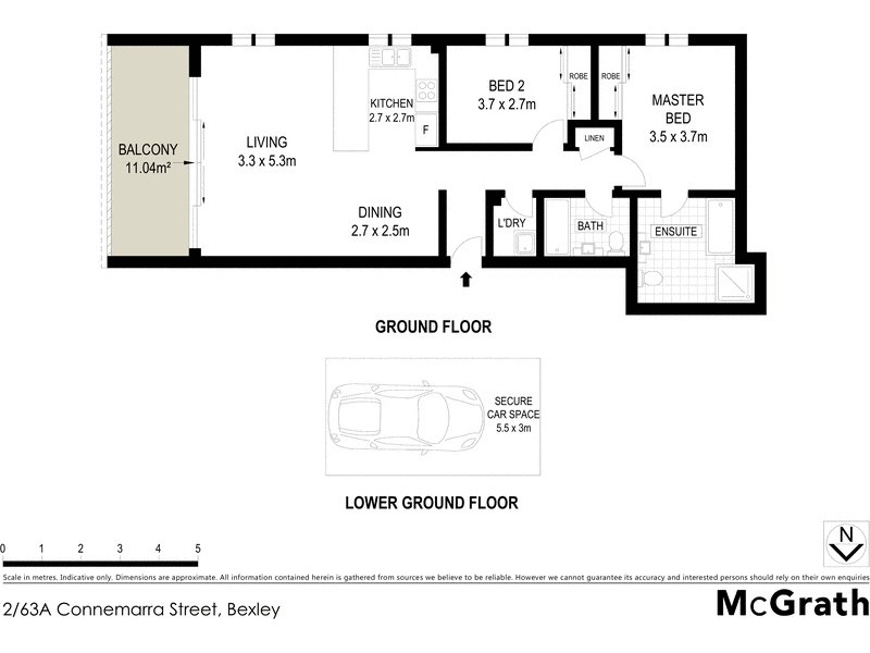2/63A Connemarra Street, Bexley NSW 2207 Floorplan