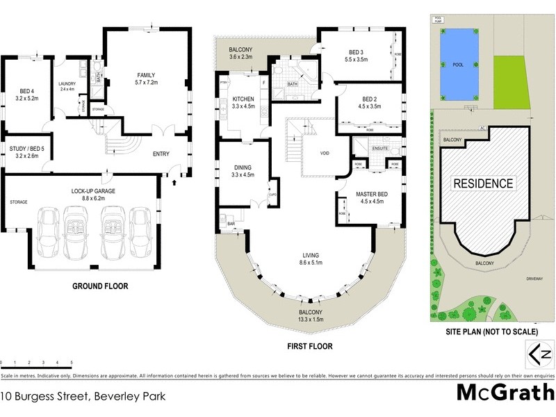 10 Burgess Street, Beverley Park NSW 2217 Floorplan