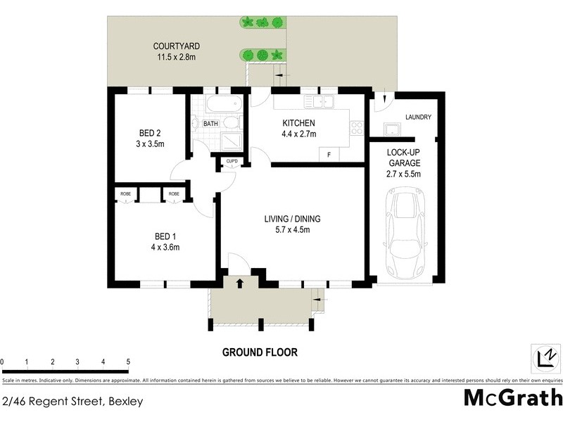 2/46 Regent Street, Bexley NSW 2207 Floorplan