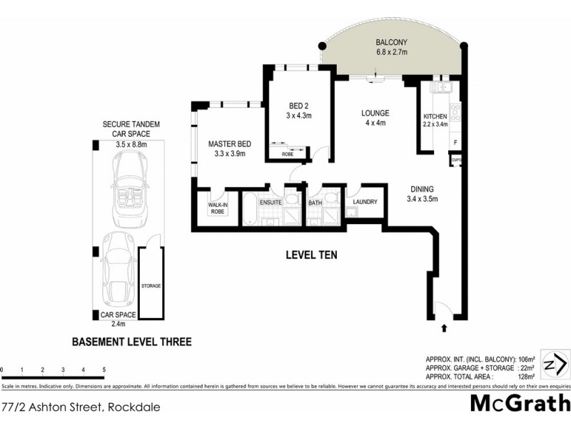77/2 Ashton Street, Rockdale NSW 2216 Floorplan