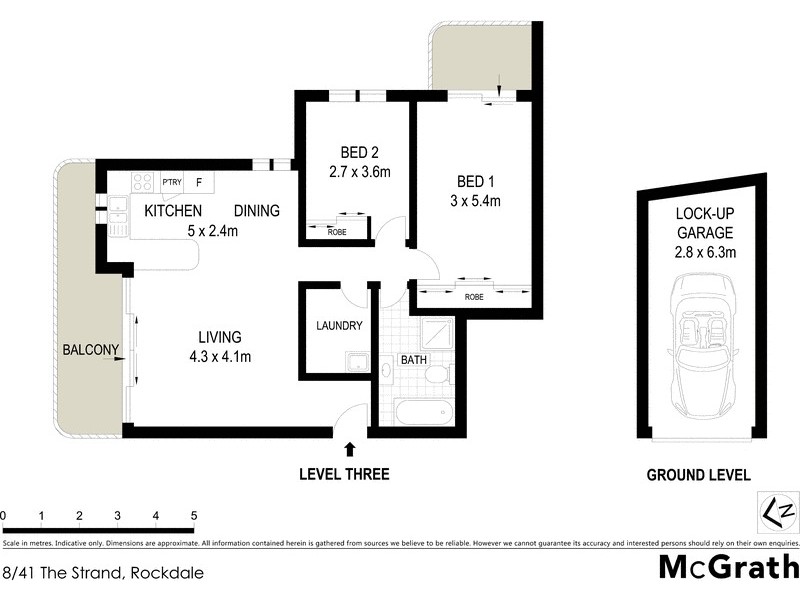 8/41 The Strand, Rockdale NSW 2216 Floorplan