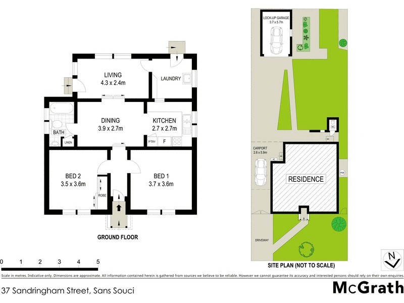 37 Sandringham Street, Sans Souci NSW 2219 Floorplan