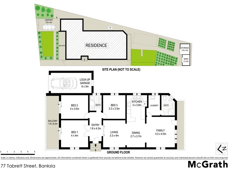 77 Tabrett Street, Banksia NSW 2216 Floorplan