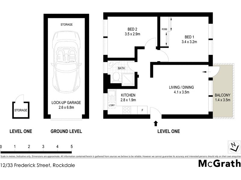 12/33 Frederick Street, Rockdale NSW 2216 Floorplan