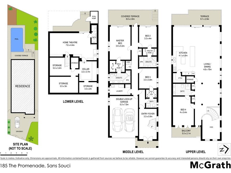 185 The Promenade, Sans Souci NSW 2219 Floorplan
