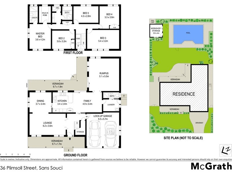 36 Plimsoll Street, Sans Souci NSW 2219 Floorplan