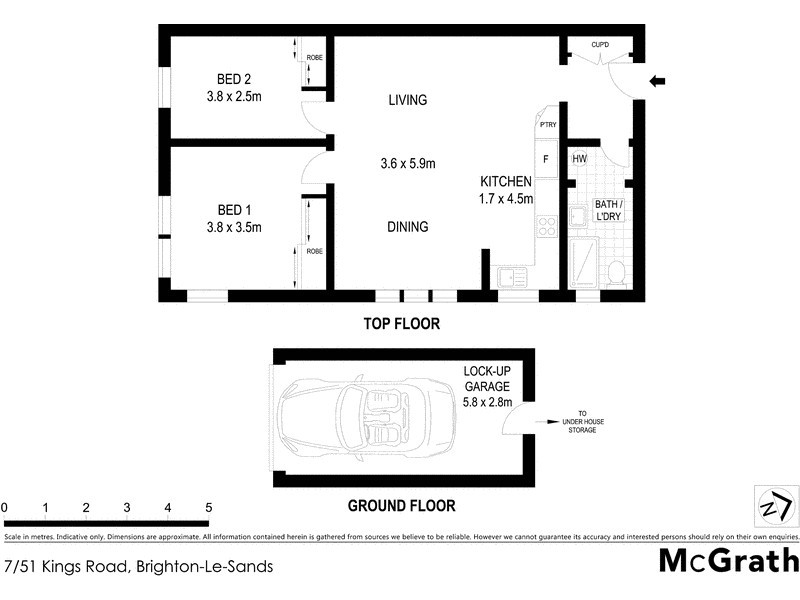 7/51 Kings Road, Brighton-le-sands NSW 2216 Floorplan