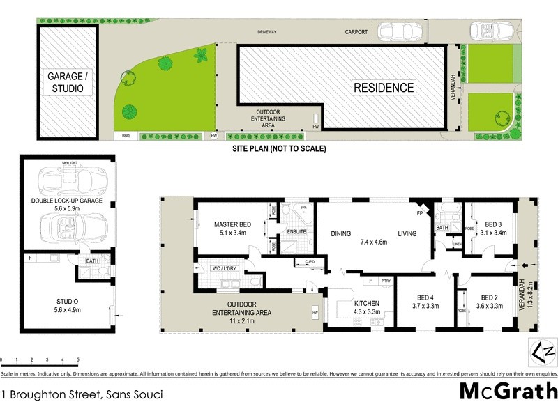 1 Broughton Street, Sans Souci NSW 2219 Floorplan