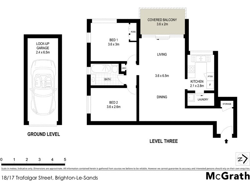 18/17 Trafalgar Street, Brighton-le-sands NSW 2216 Floorplan
