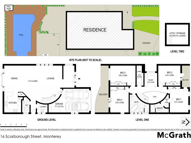16 Scarborough Street, Monterey NSW 2217 Floorplan