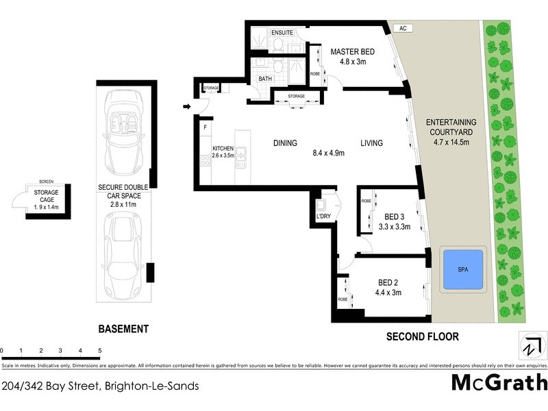 204/342 Bay Street, Brighton-le-sands NSW 2216 Floorplan