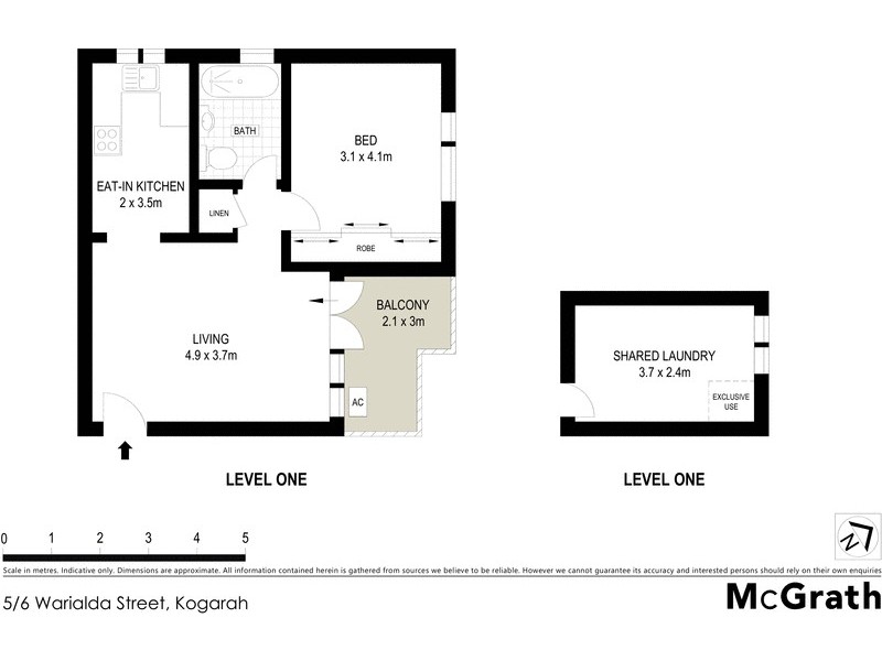 5/6 Warialda Street, Kogarah NSW 2217 Floorplan