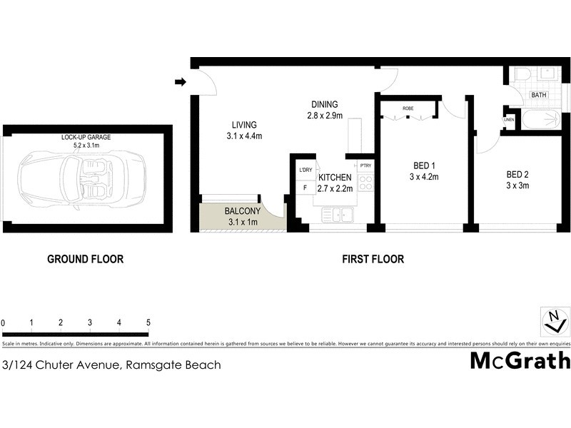 3/124 Chuter Avenue, Ramsgate Beach NSW 2217 Floorplan