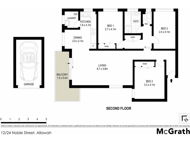 12/24 Noble Street, Allawah NSW 2218 Floorplan