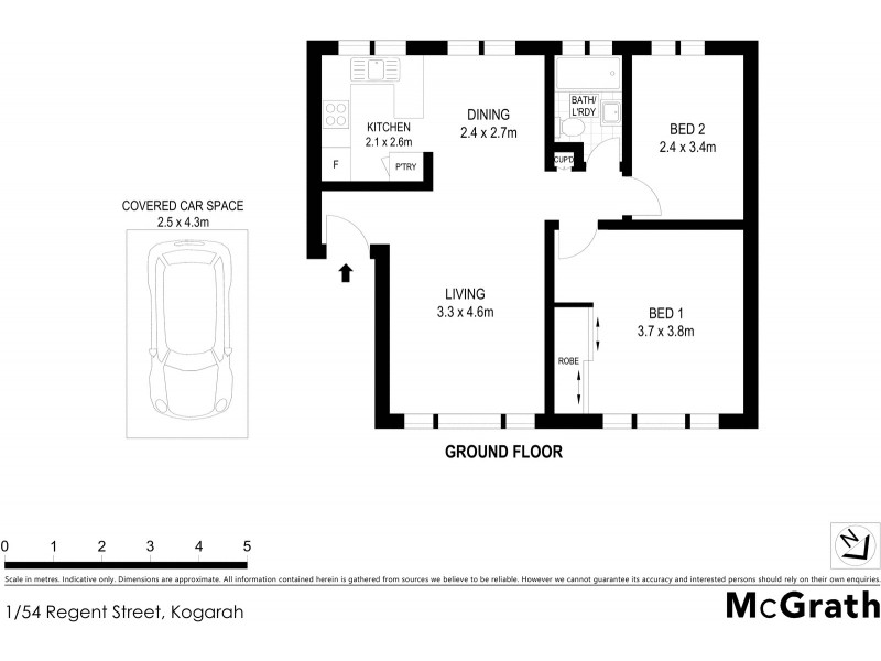 1/54 Regent Street, Kogarah NSW 2217 Floorplan