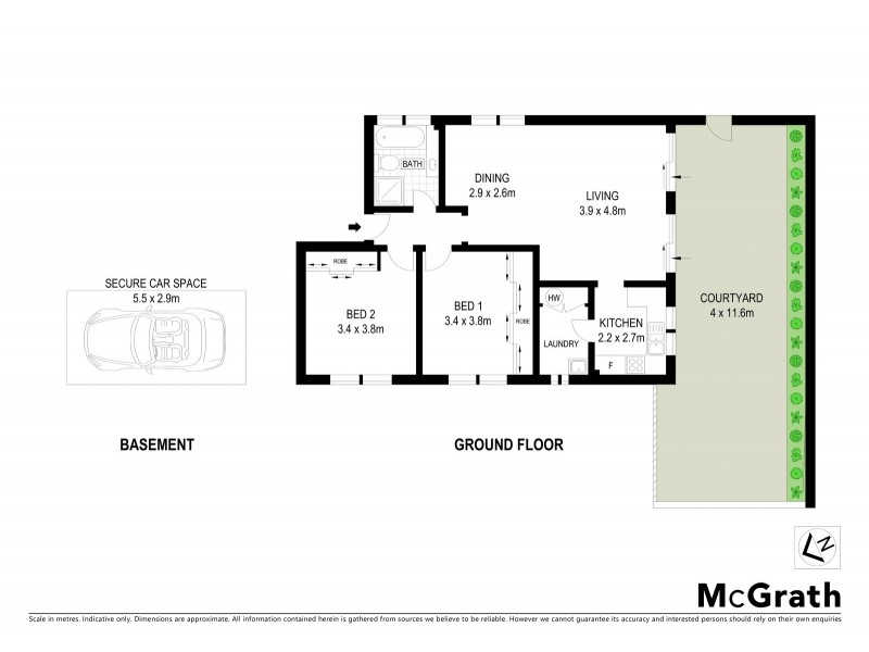 2/16 Gordon Street, Brighton-le-sands NSW 2216 Floorplan