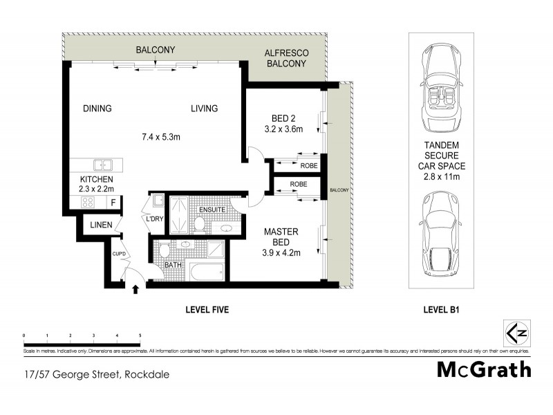 17/57 George Street, Rockdale NSW 2216 Floorplan