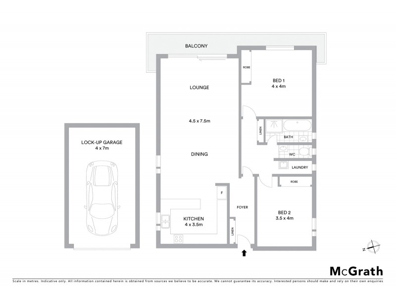 1/94 The Grand Parade, Brighton-le-sands NSW 2216 Floorplan
