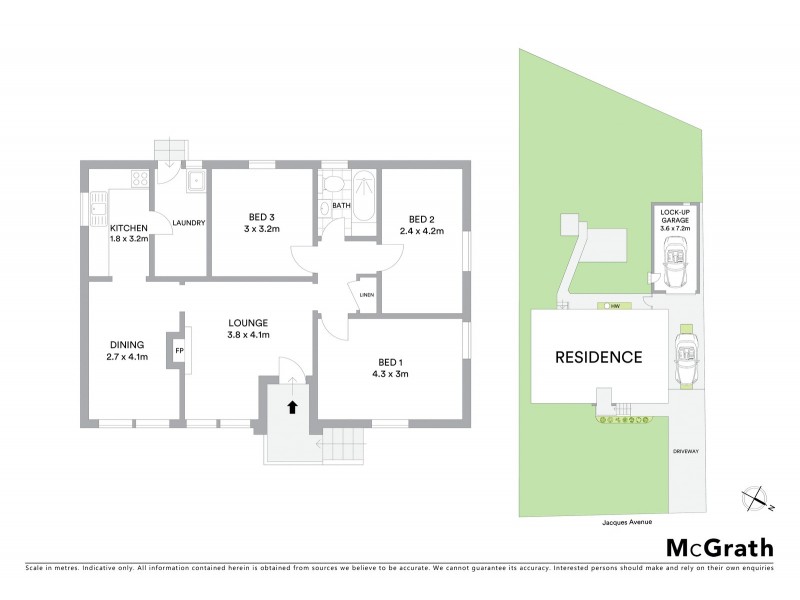 43 Jacques Avenue, Peakhurst NSW 2210 Floorplan