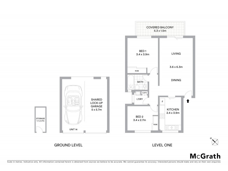 14/14 Warialda Street, Kogarah NSW 2217 Floorplan