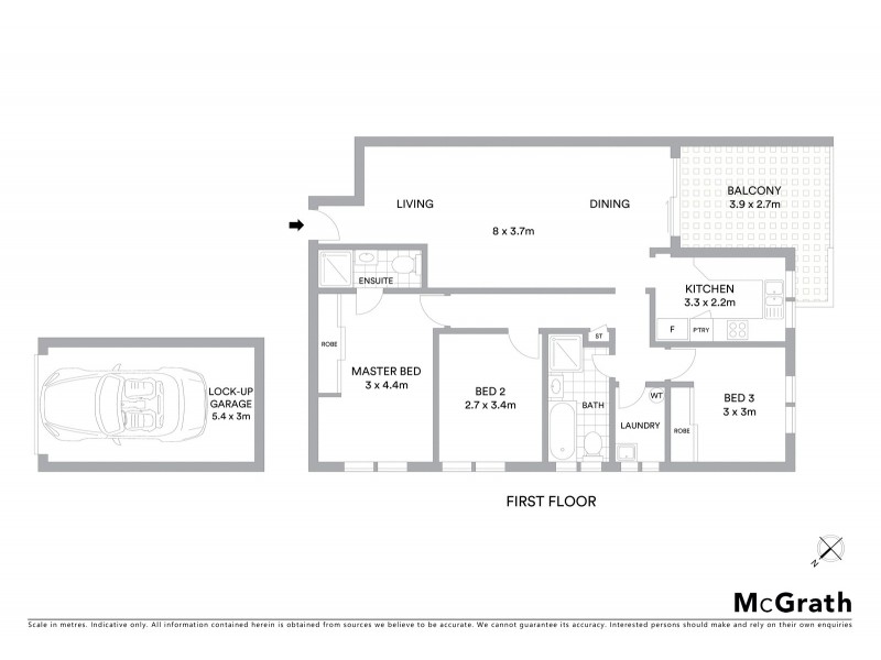 4/21-23 Bruce Street, Brighton-le-sands NSW 2216 Floorplan