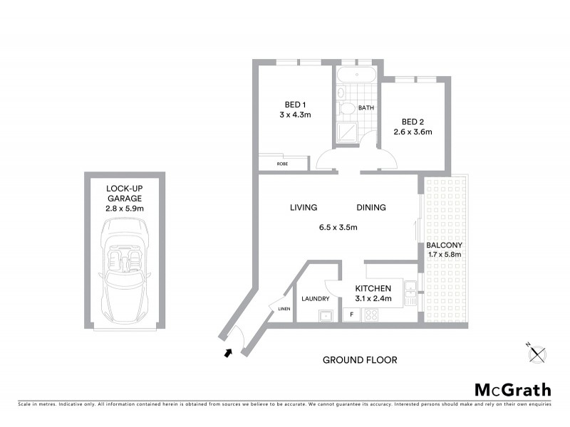 4/491 President Avenue, Sutherland NSW 2232 Floorplan