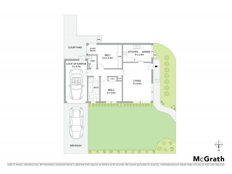 1/40 Bath Street, Monterey NSW 2217 Floorplan