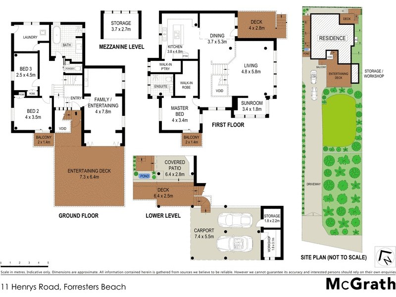 11 Henrys Road, Forresters Beach NSW 2260 Floorplan