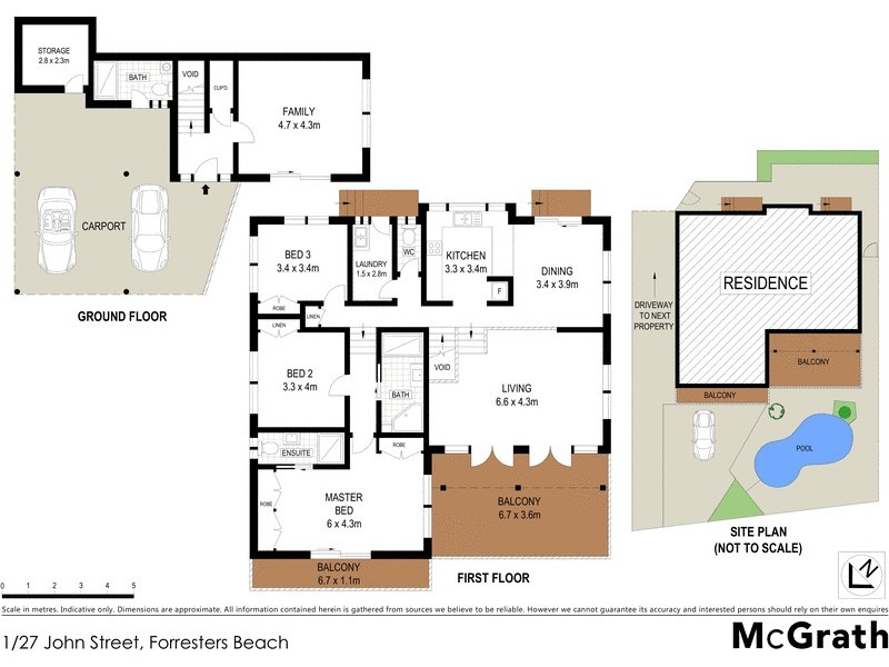 1/27 John Street, Forresters Beach NSW 2260 Floorplan